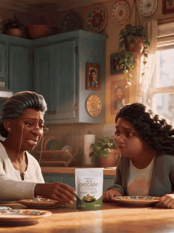 Her mama slides the Resilia pouch across the kitchen table to her