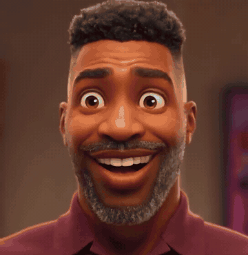 Animated man in his 40s grinning in a polo shirt that finally fits, looking at himself in the mirror