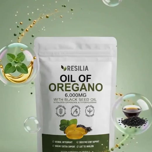 The Resilia Oil of Oregano softgels pouch