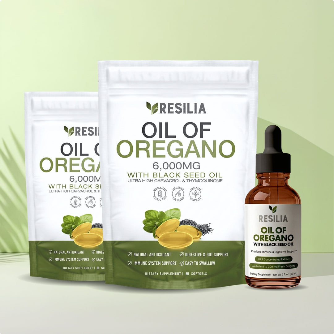 2x Resilia® Oil Of Oregano Softgels + Resilia® Organic Oil Of Oregano