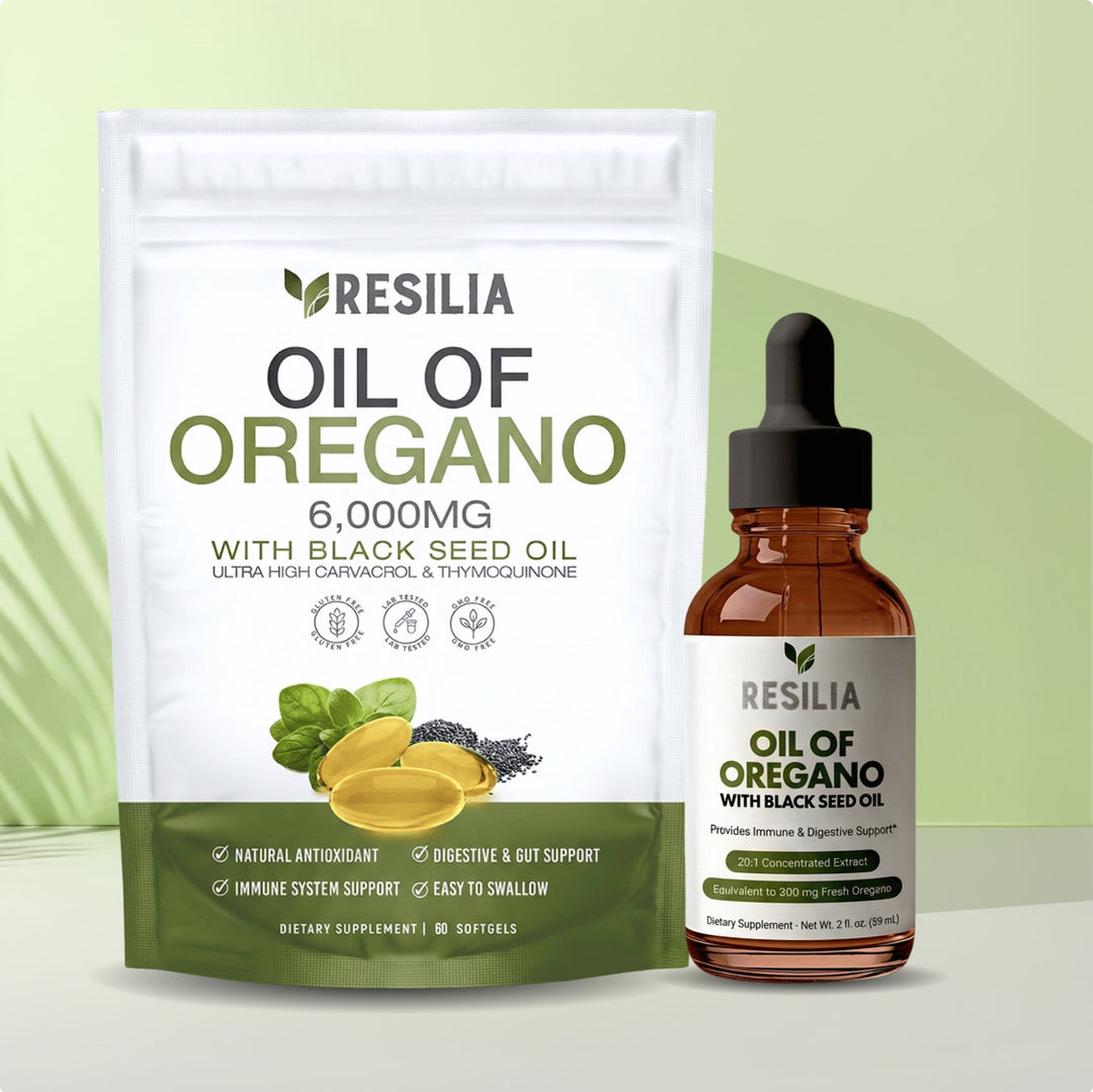 Resilia® Oil Of Oregano Softgels + Resilia® Organic Oil Of Oregano