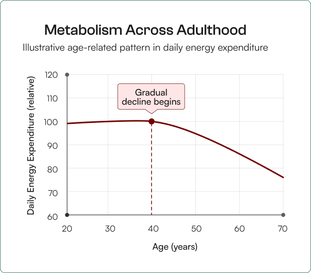 Why can weight management feel harder over time for men?