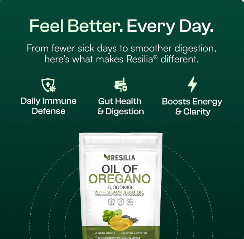 Resilia® Oil Of Oregano Softgels