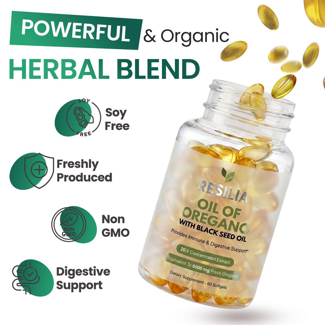 Resilia® Oil Of Oregano Softgels Bottle