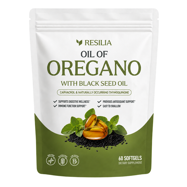 Resilia Oil of Oregano with Black Seed Oil