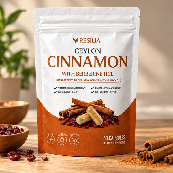 Resilia Ceylon Cinnamon with Berberine HCL pouch