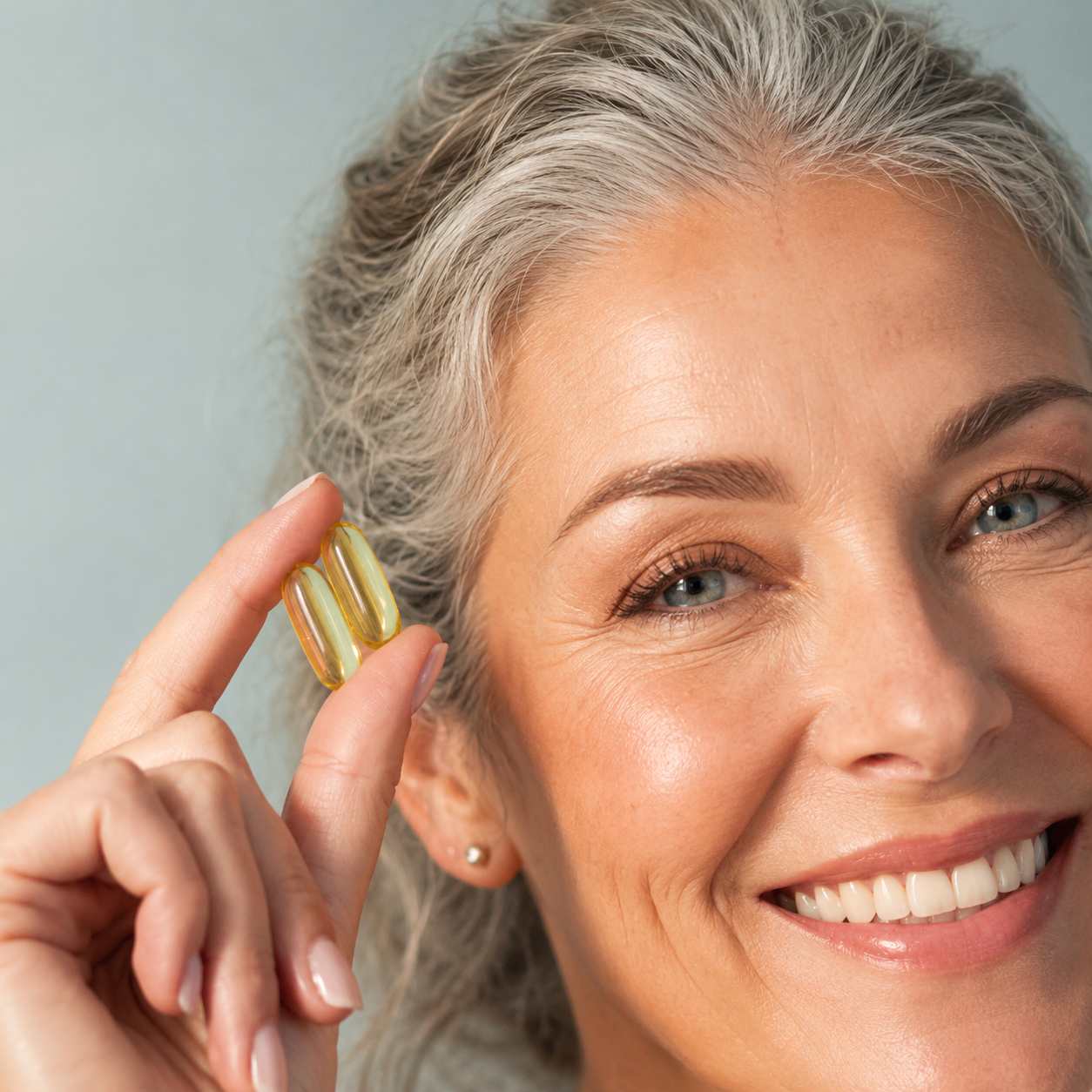 Woman feeling comfortable and confident