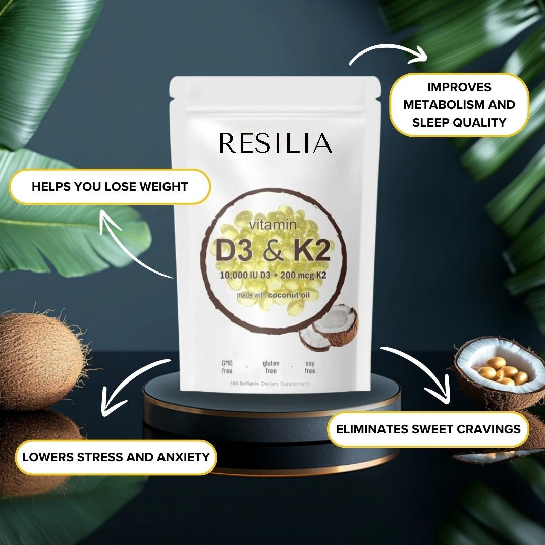 Resilia™ Vitamin D3 & K2 Softgels