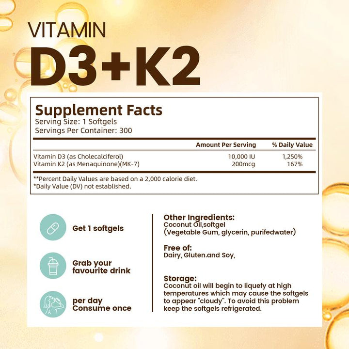 Resilia® Vitamin D3 & K2 Softgels