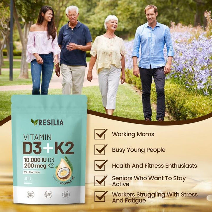 Resilia® Vitamin D3 & K2 Softgels