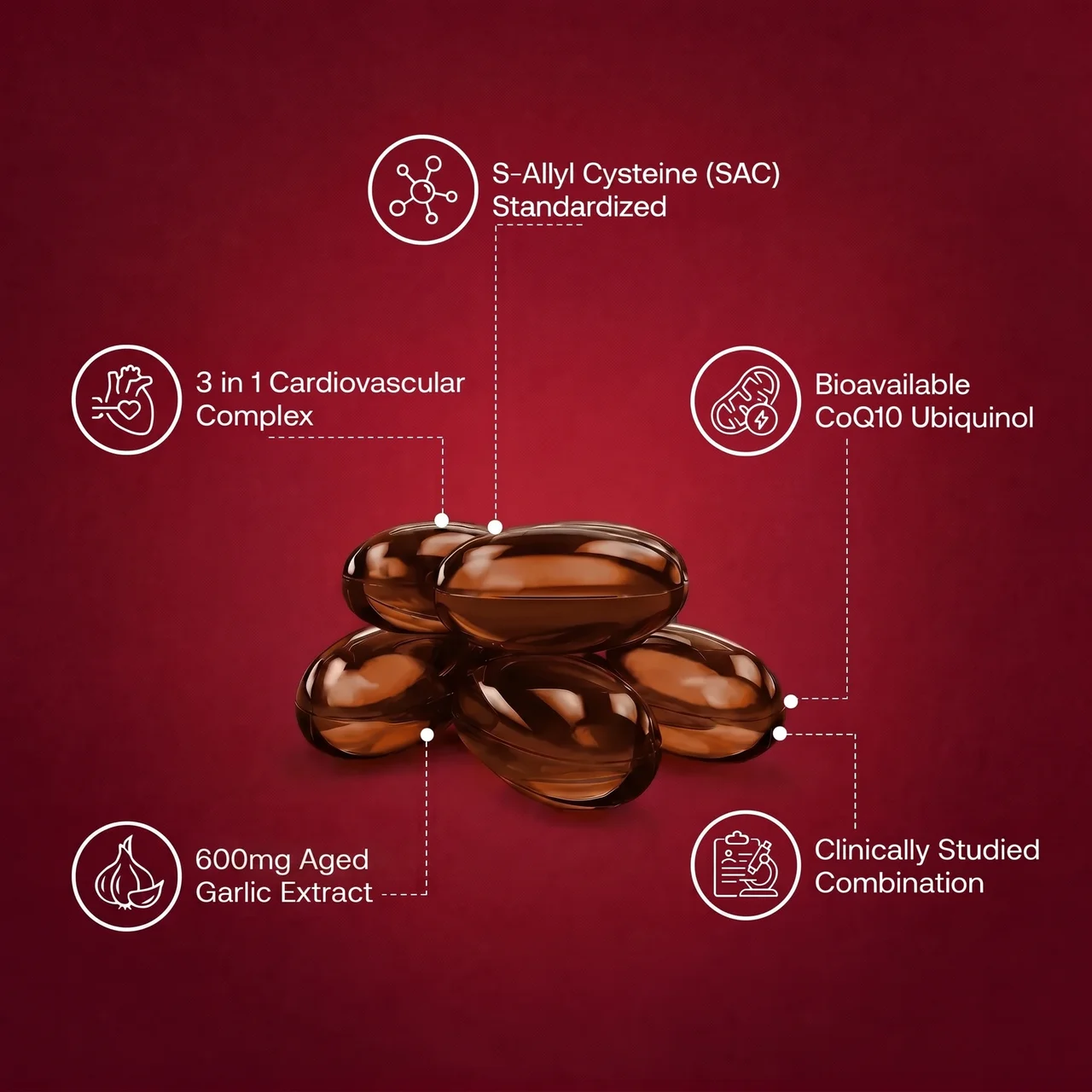 Two ingredients daily cardiovascular support diagram