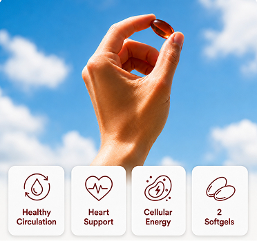 It turns a complicated heart health routine into 2 daily softgels