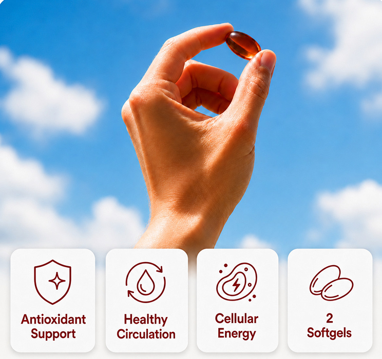 It turns a complicated routine into 2 daily softgels