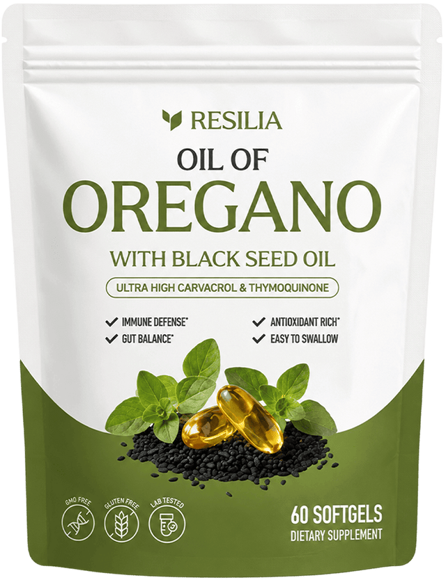 Resilia Oil of Oregano with Black Seed Oil