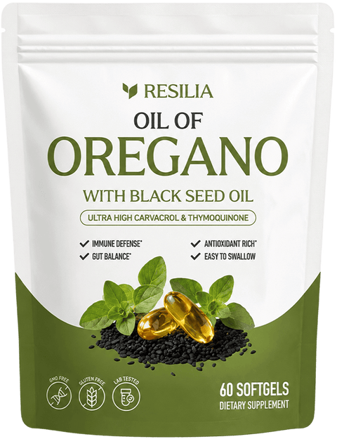 Resilia Oil of Oregano + Black Seed Oil