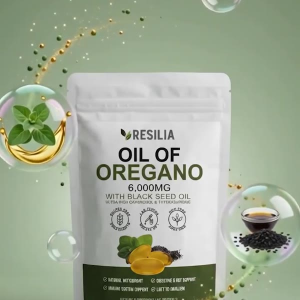 Resilia Oil of Oregano softgels pouch